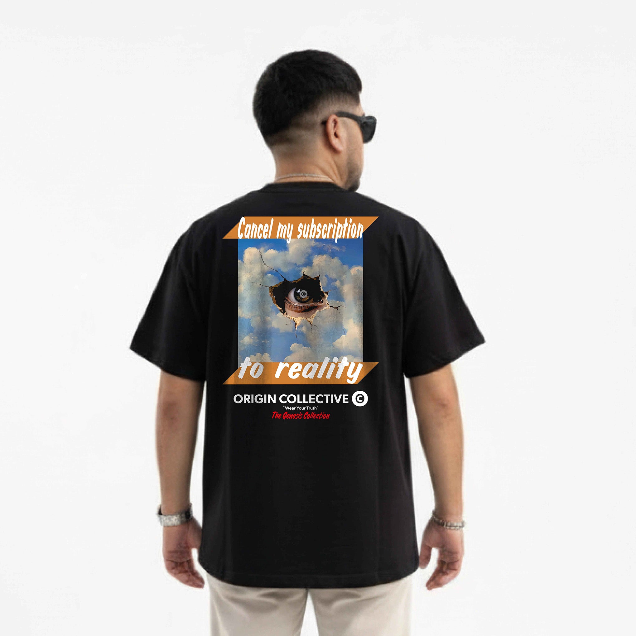 Cancel My Susciption To Reality| Playera Oversize 280 GSM en Negro