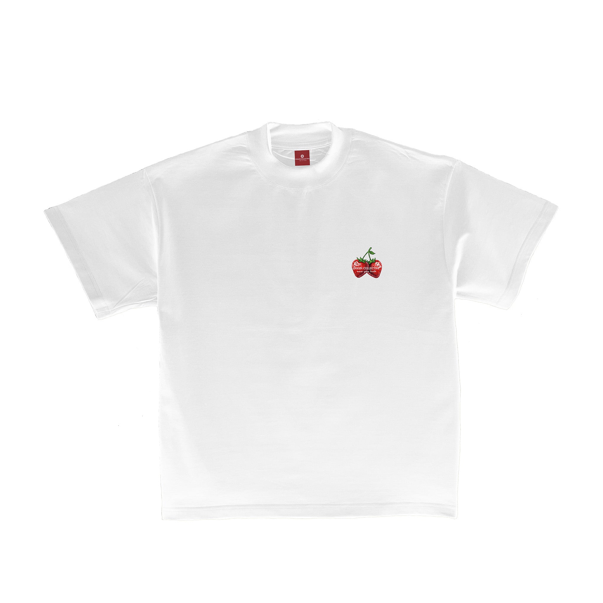 Camiseta Strawberry Jam Blanca 🍓| Oversize 280 GSM