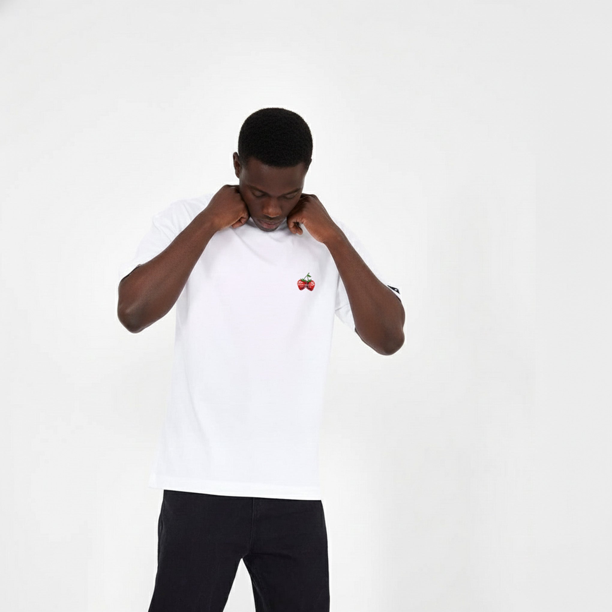 Camiseta Strawberry Jam Blanca 🍓| Oversize 280 GSM