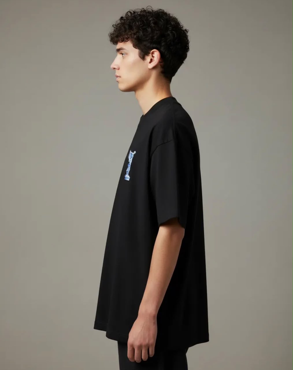 EXILES NEGRO — Playera Oversize de Algodón Premium 280 GSM