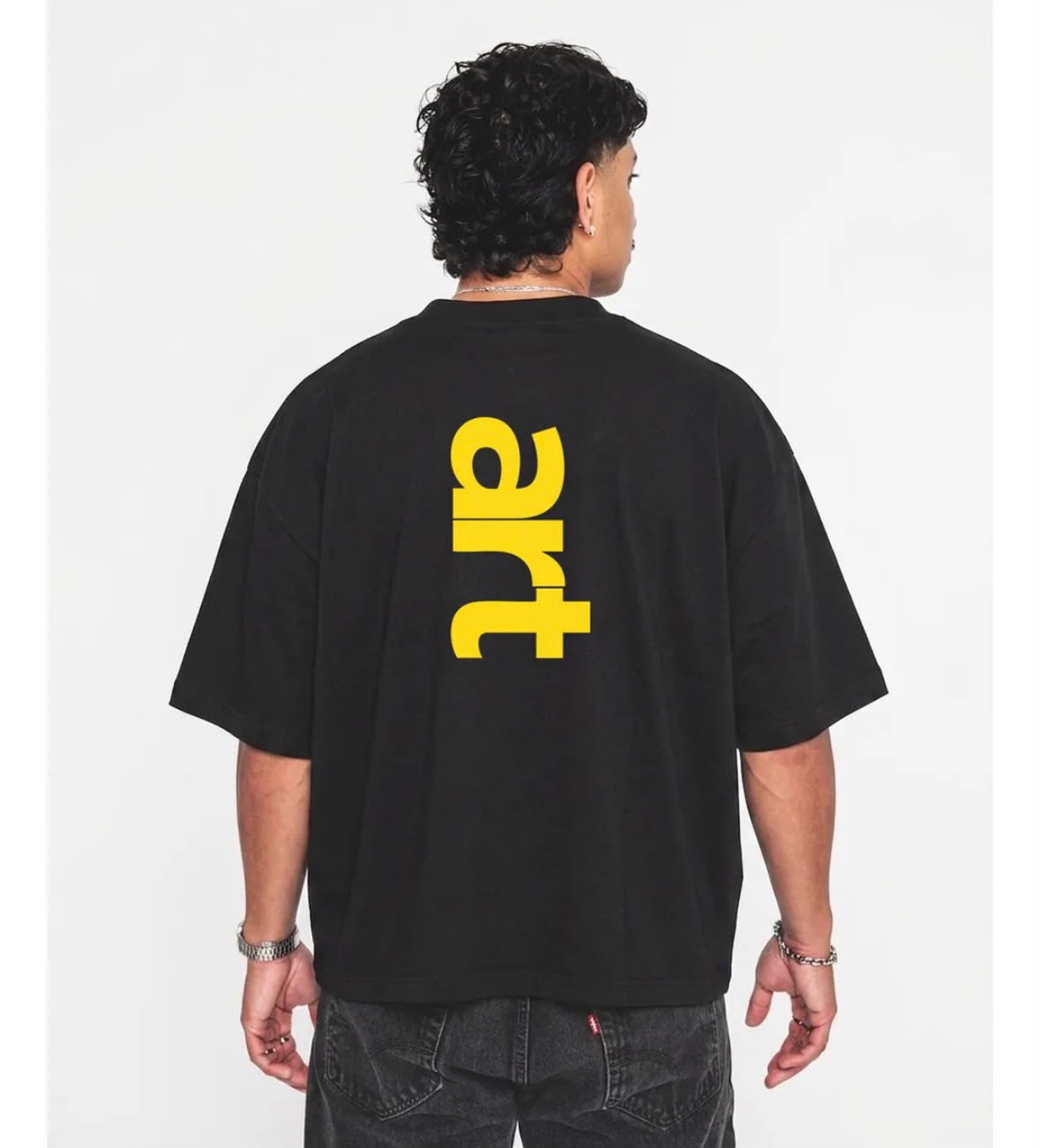 ART-01 NEGRO — Playera Oversize de Algodón Premium 280 GSM
