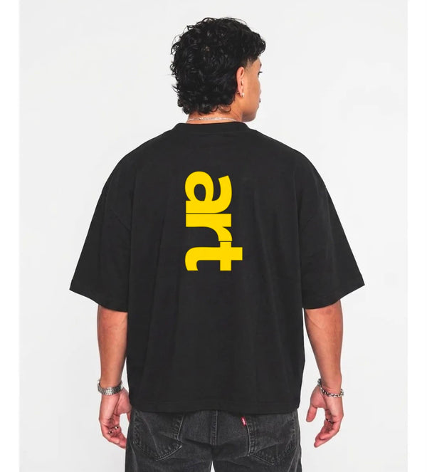ART-01 NEGRO — Playera Oversize de Algodón Premium 280 GSM