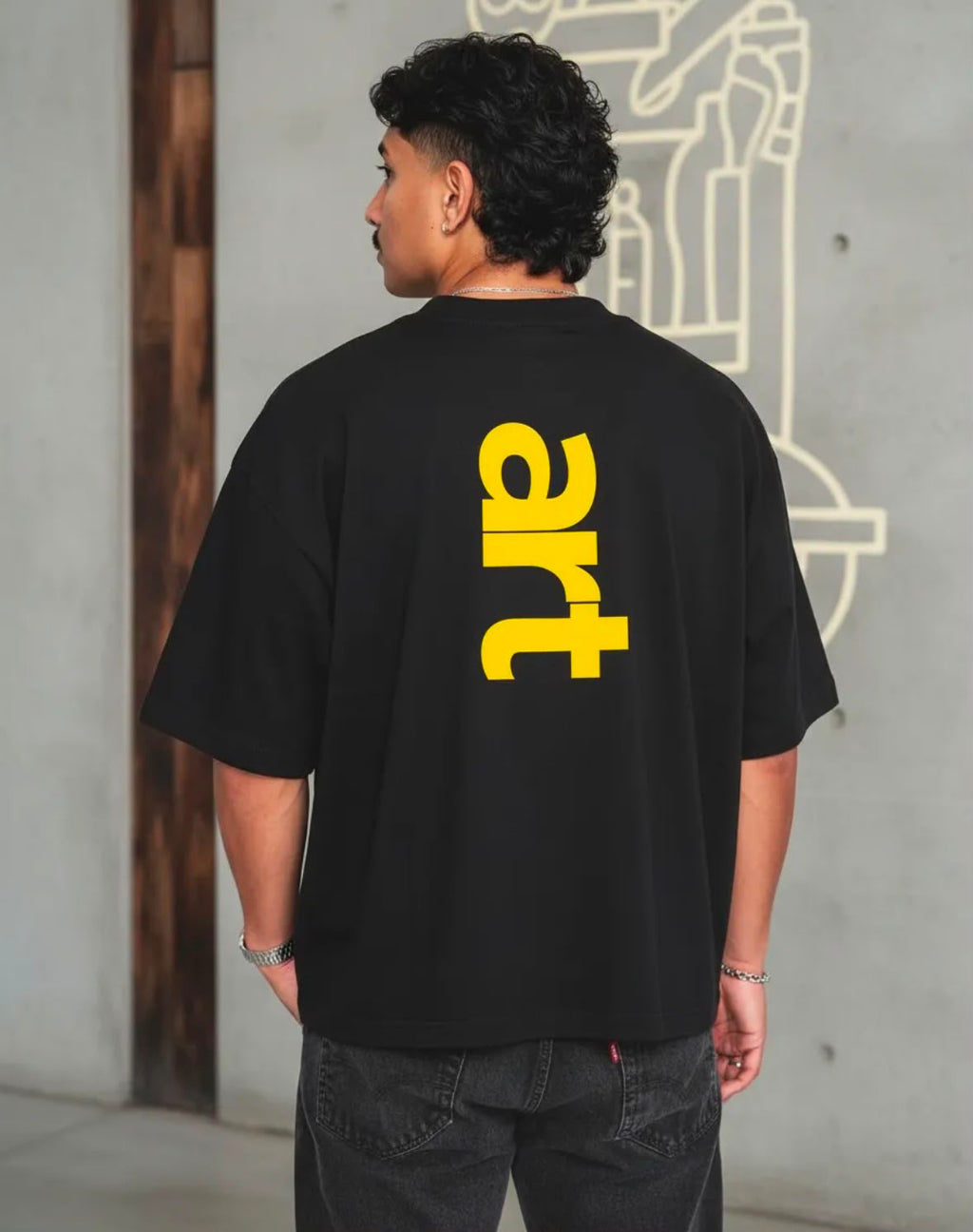 ART-01 NEGRO — Playera Oversize de Algodón Premium 280 GSM