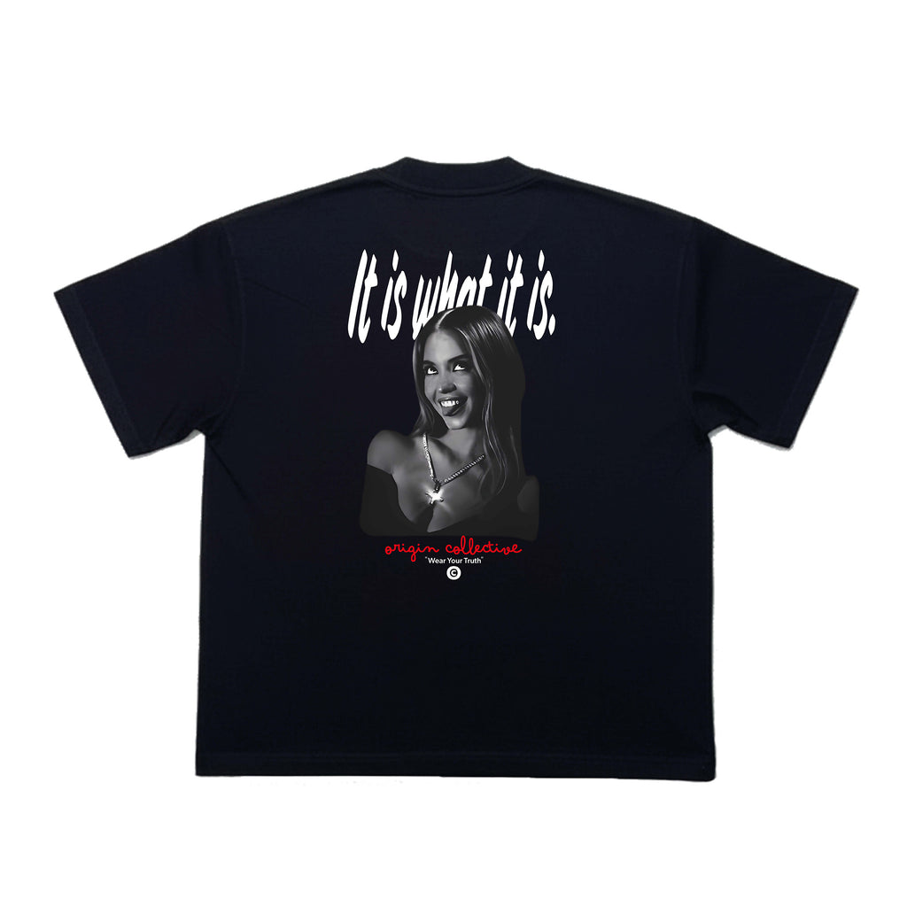 It is what it is | Playera Oversize 280 GSM en Negro