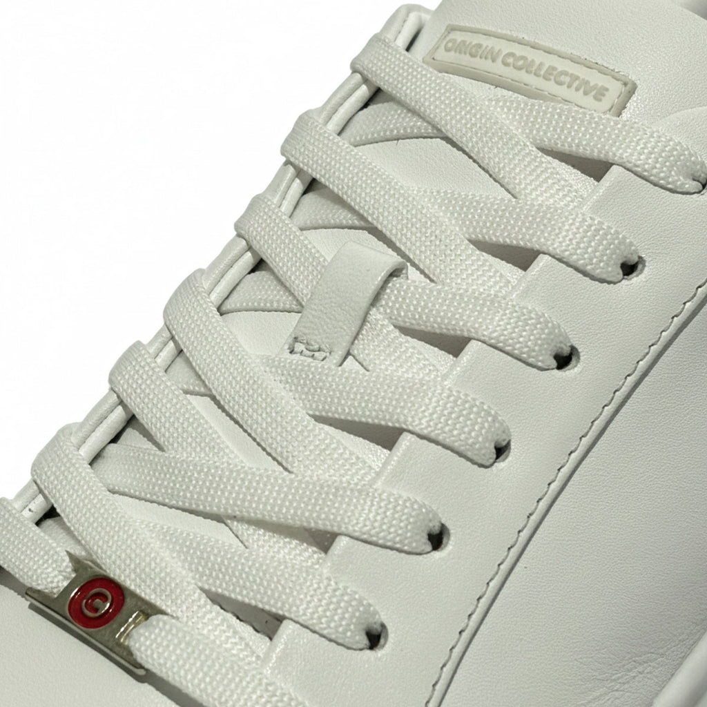Sneakers Casuales LUMEN VERTEX Blanco Premium En Piel Con Forro De Borrego Suela Antiderrapante