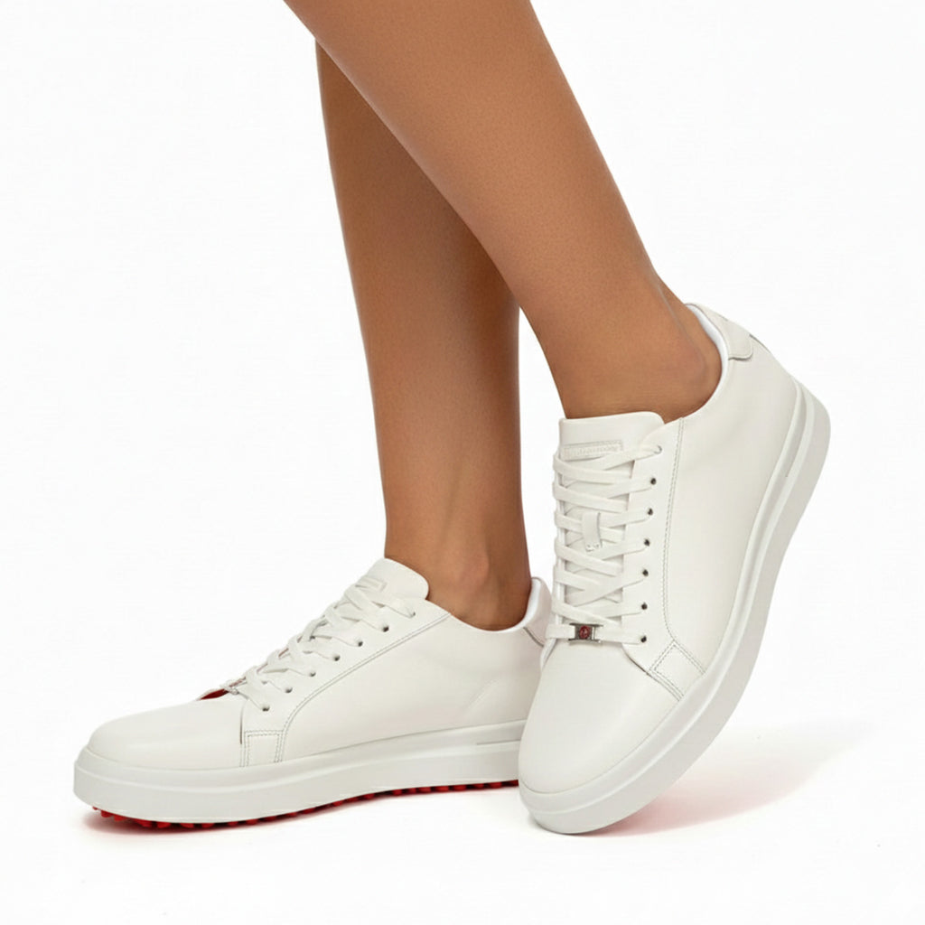 Sneakers Casuales LUMEN VERTEX Blanco Premium En Piel Con Forro De Borrego Suela Antiderrapante