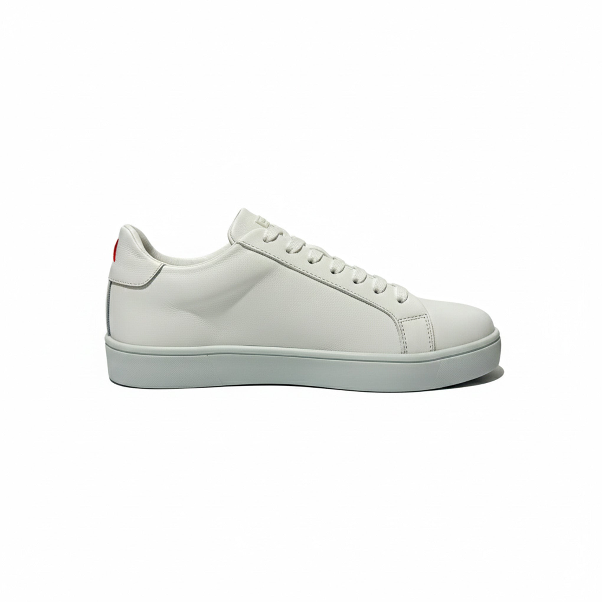Sneaker Minimalista Formal Casual LUMEN Blanco Premium En Piel Con Forro De Borrego