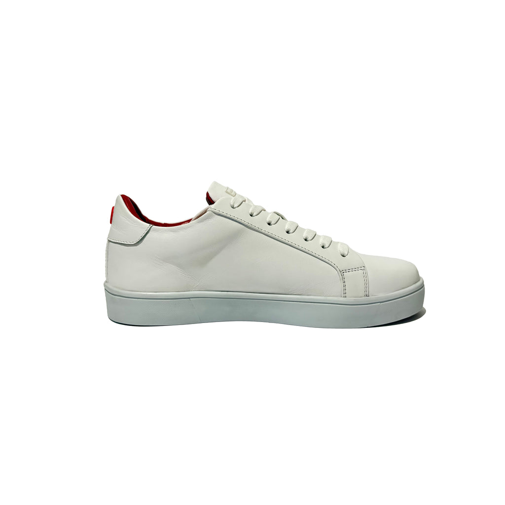 Lumen White and Red| Sneakers 100% Piel Borrego