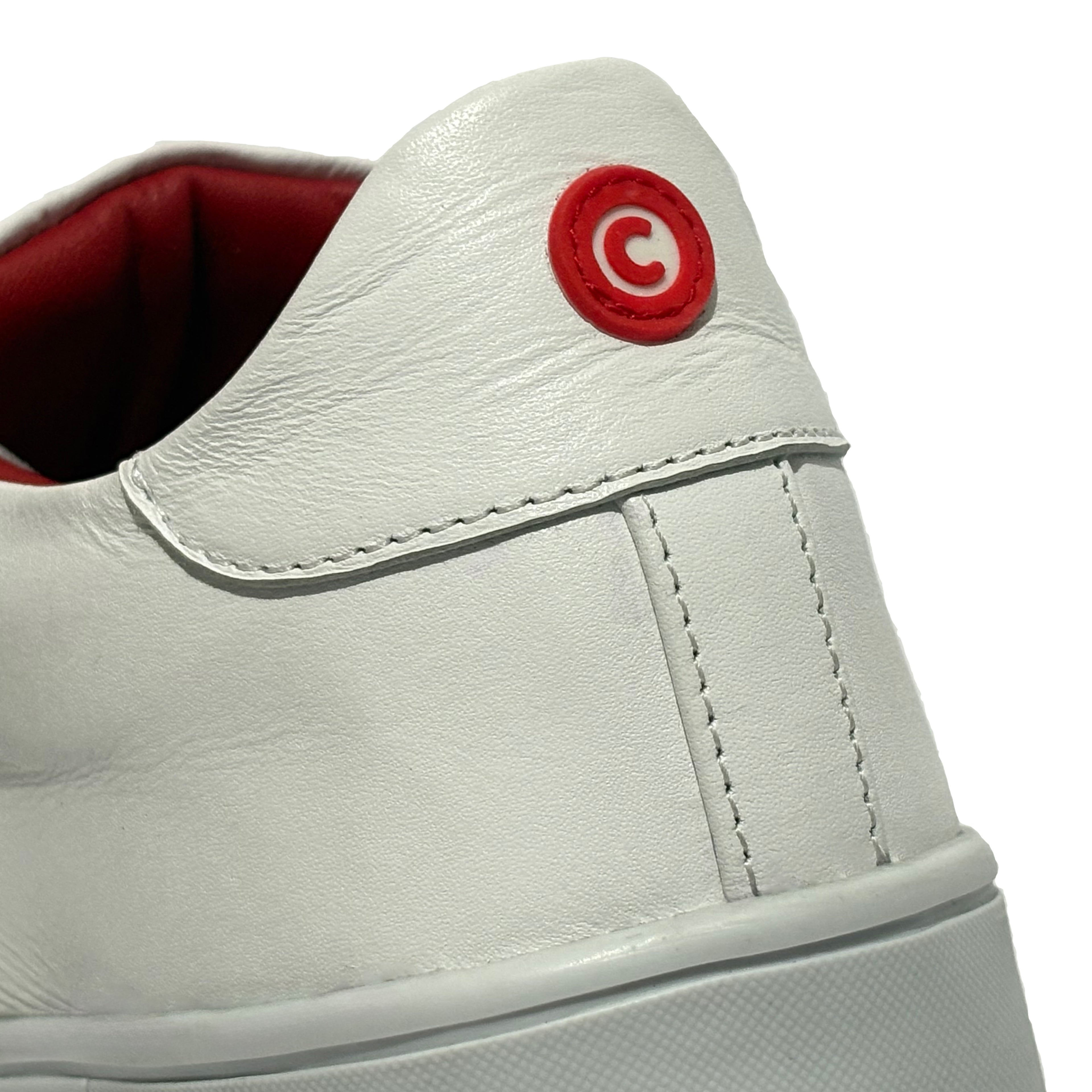 Lumen White and Red| Sneakers 100% Piel Borrego