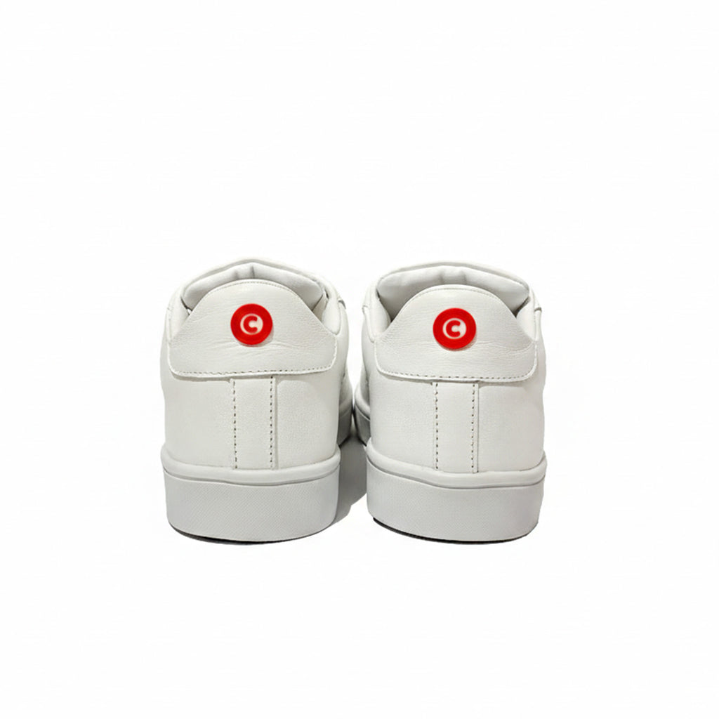 Sneaker Minimalista Formal Casual LUMEN Blanco Premium En Piel Con Forro De Borrego