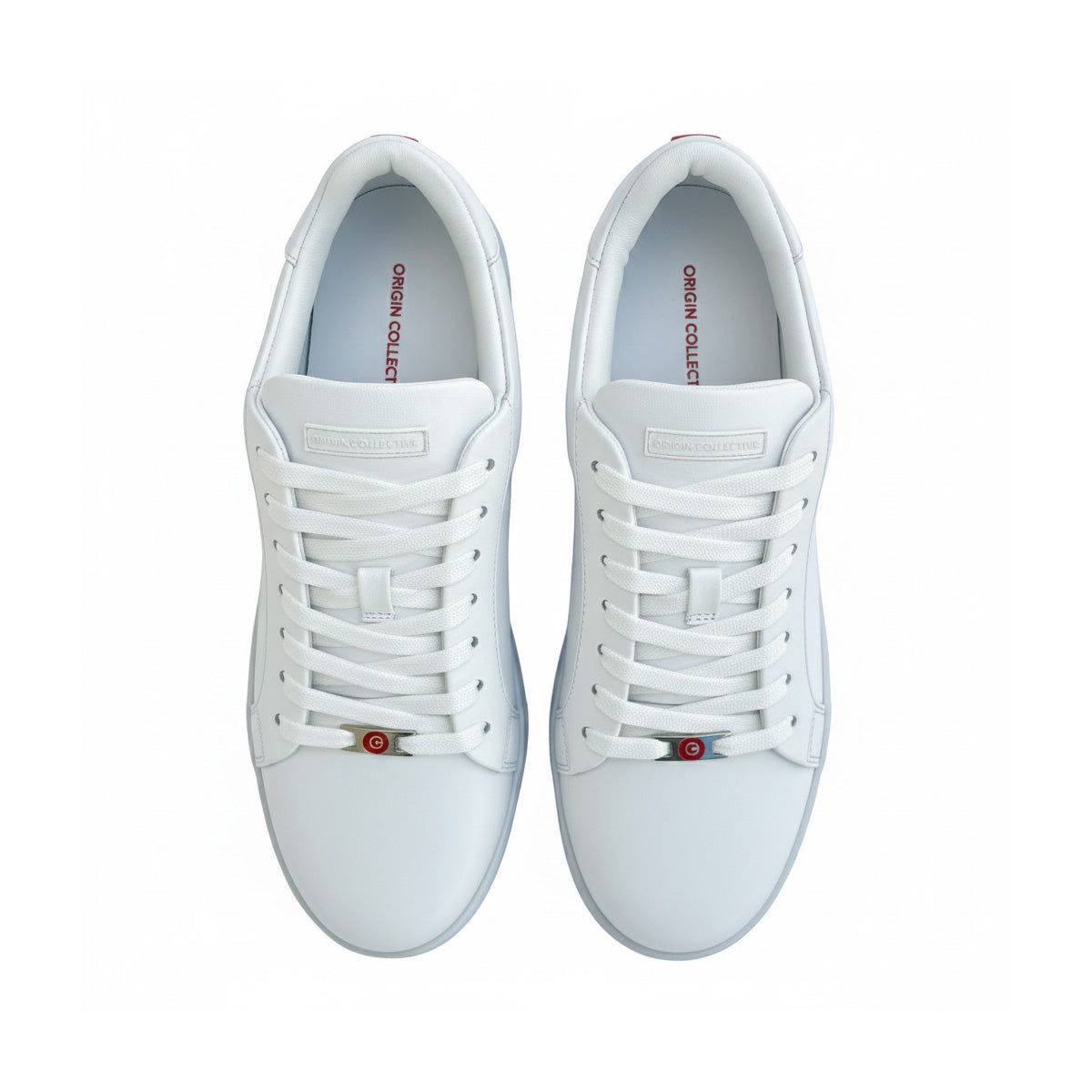 Sneaker Minimalista Formal Casual LUMEN Blanco Premium En Piel Con Forro De Borrego