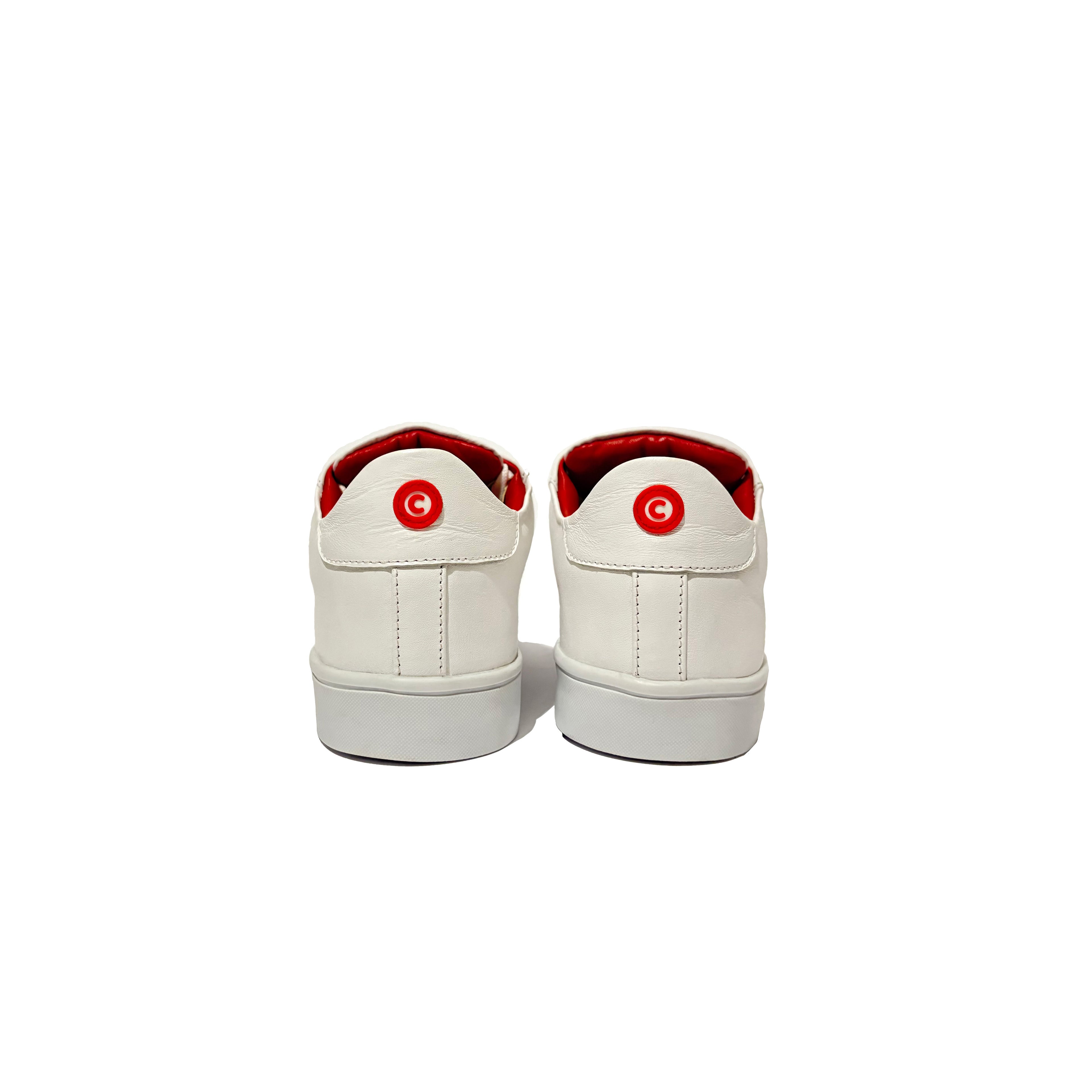 Lumen White and Red| Sneakers 100% Piel Borrego