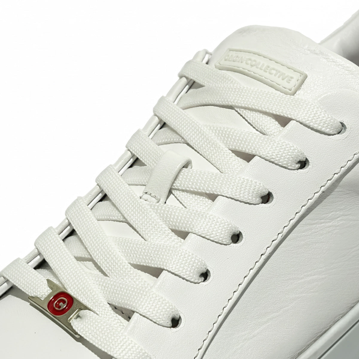 Sneaker Minimalista Formal Casual LUMEN Blanco Premium En Piel Con Forro De Borrego