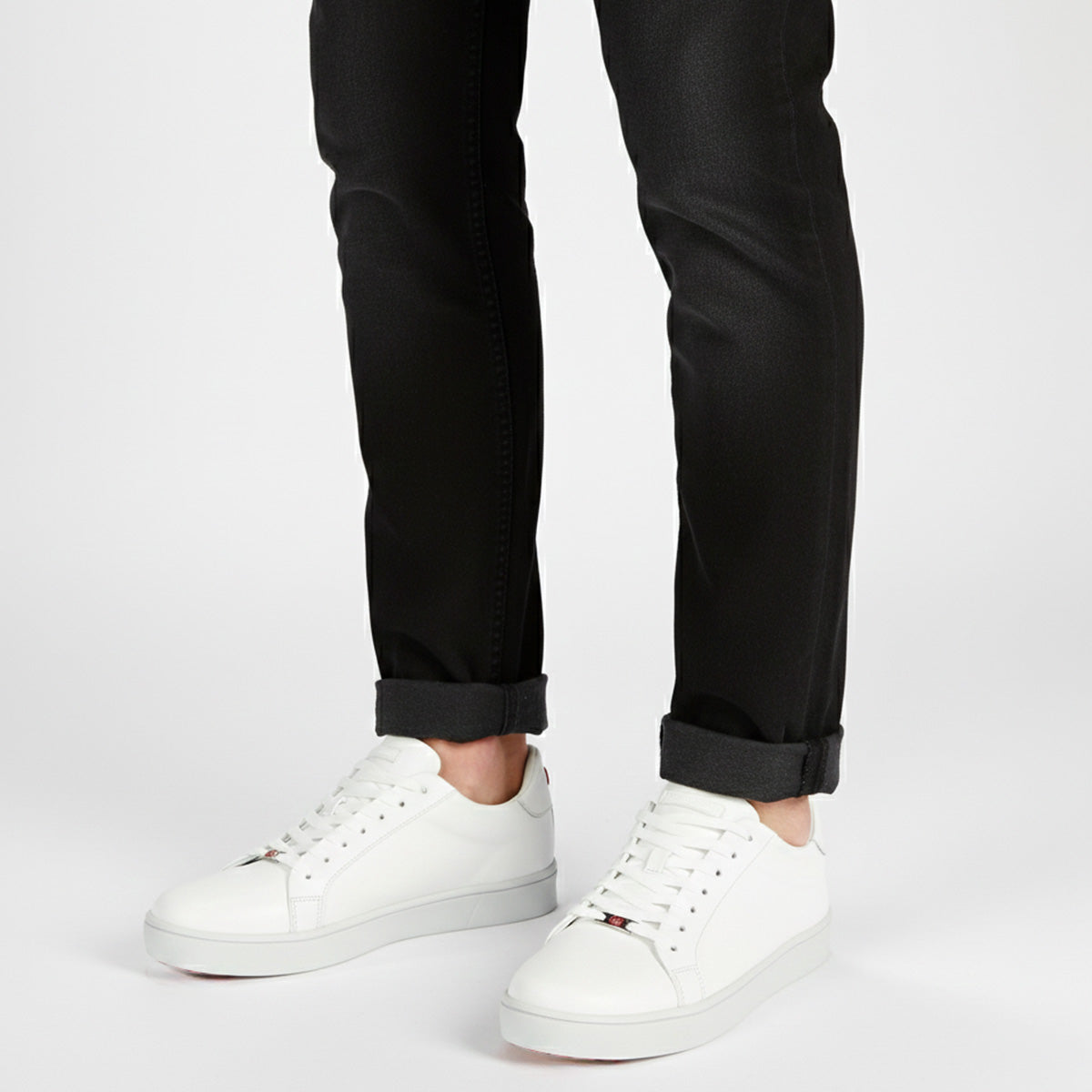 Sneaker Minimalista Formal Casual LUMEN Blanco Premium En Piel Con Forro De Borrego