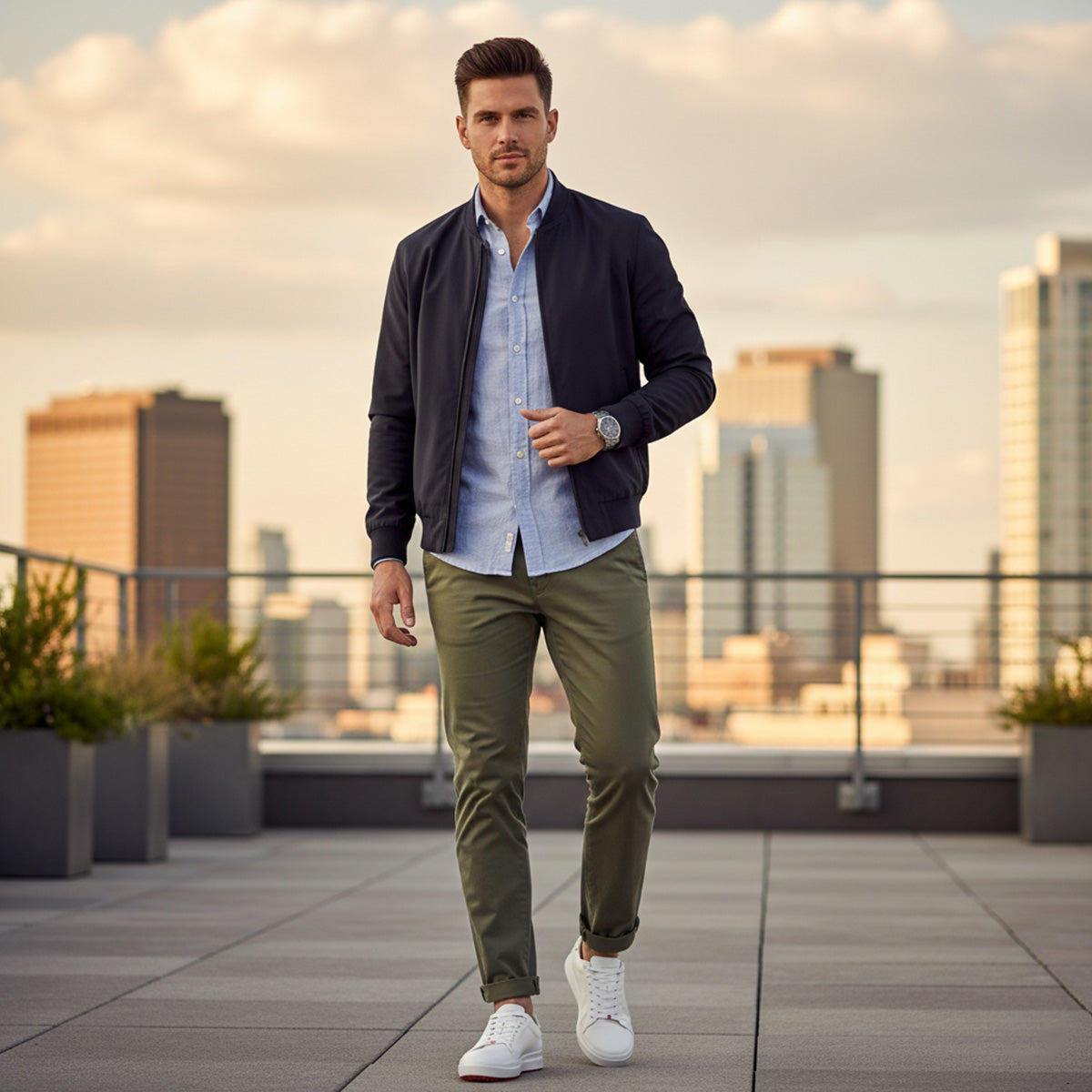 Sneakers Casuales LUMEN VERTEX Blanco Premium En Piel Con Forro De Borrego Suela Antiderrapante