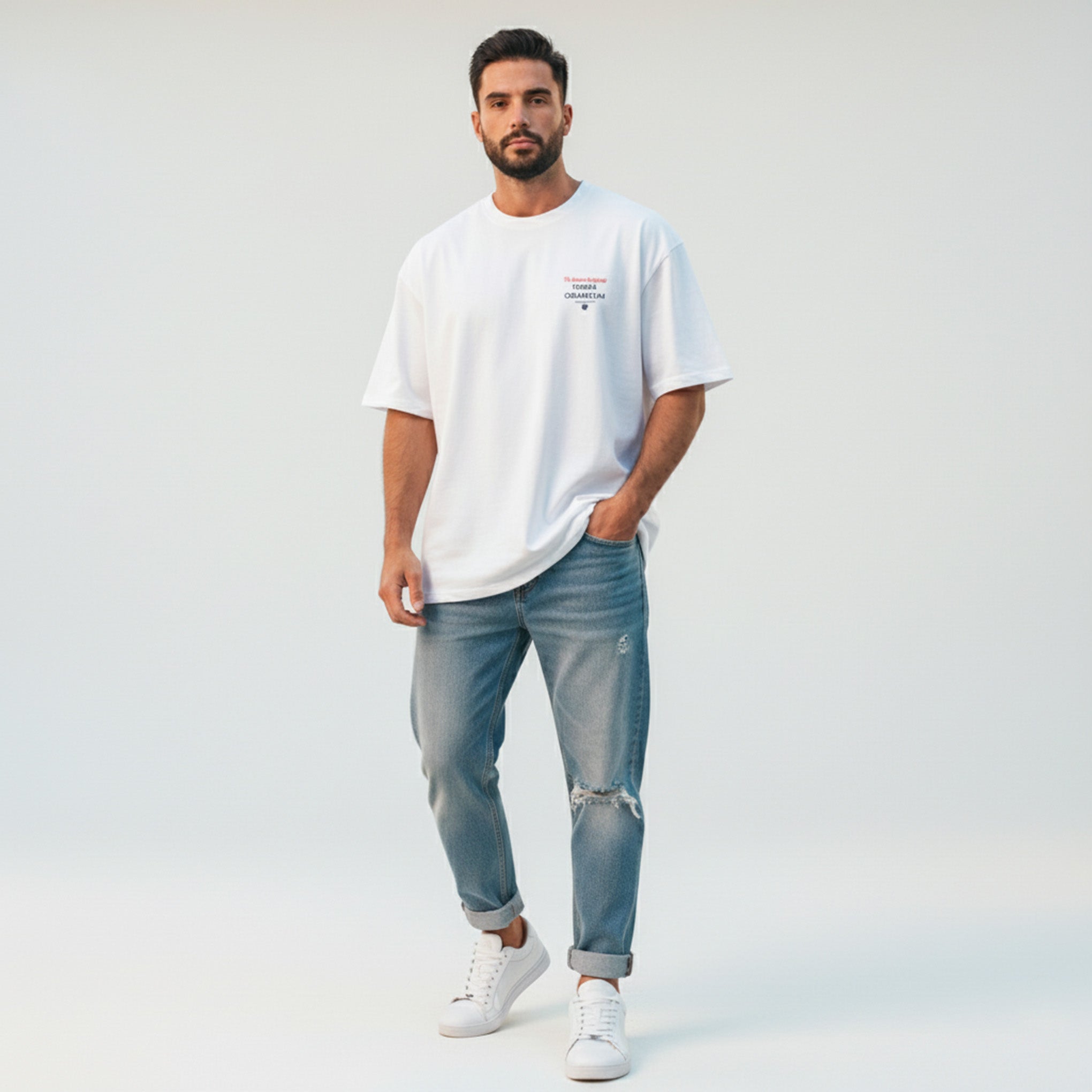 Lumen White and Red| Sneakers 100% Piel Borrego