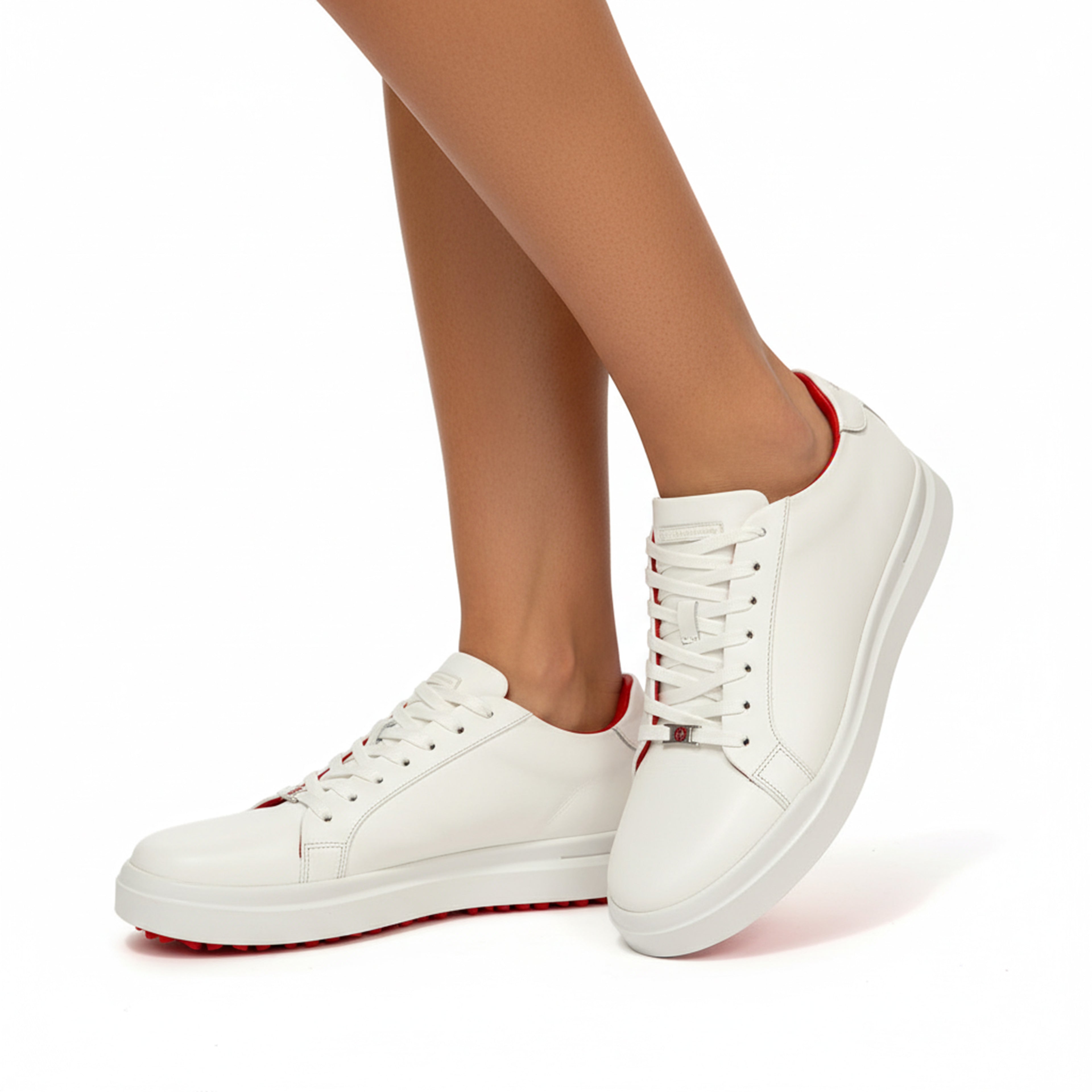 Lumen Vertex WhiteRed | Sneakers 100% Piel Borrego