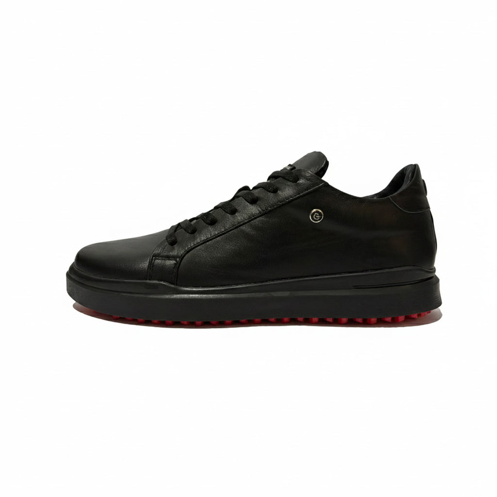 Sneaker Casual ONYX VERTEX Negro Premium En Piel Con Forro De Borrego Y Suela Con Agarre