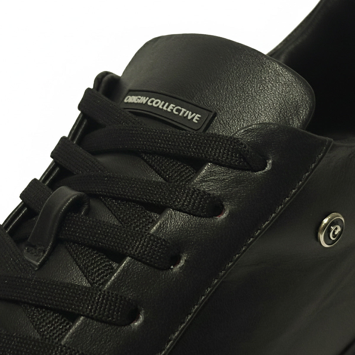 Sneaker Casual ONYX VERTEX Negro Premium En Piel Con Forro De Borrego Y Suela Con Agarre