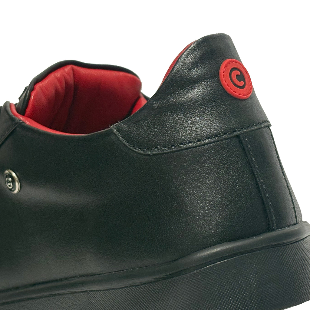 Onyx Black and Red| Sneakers 100% Piel Borrego