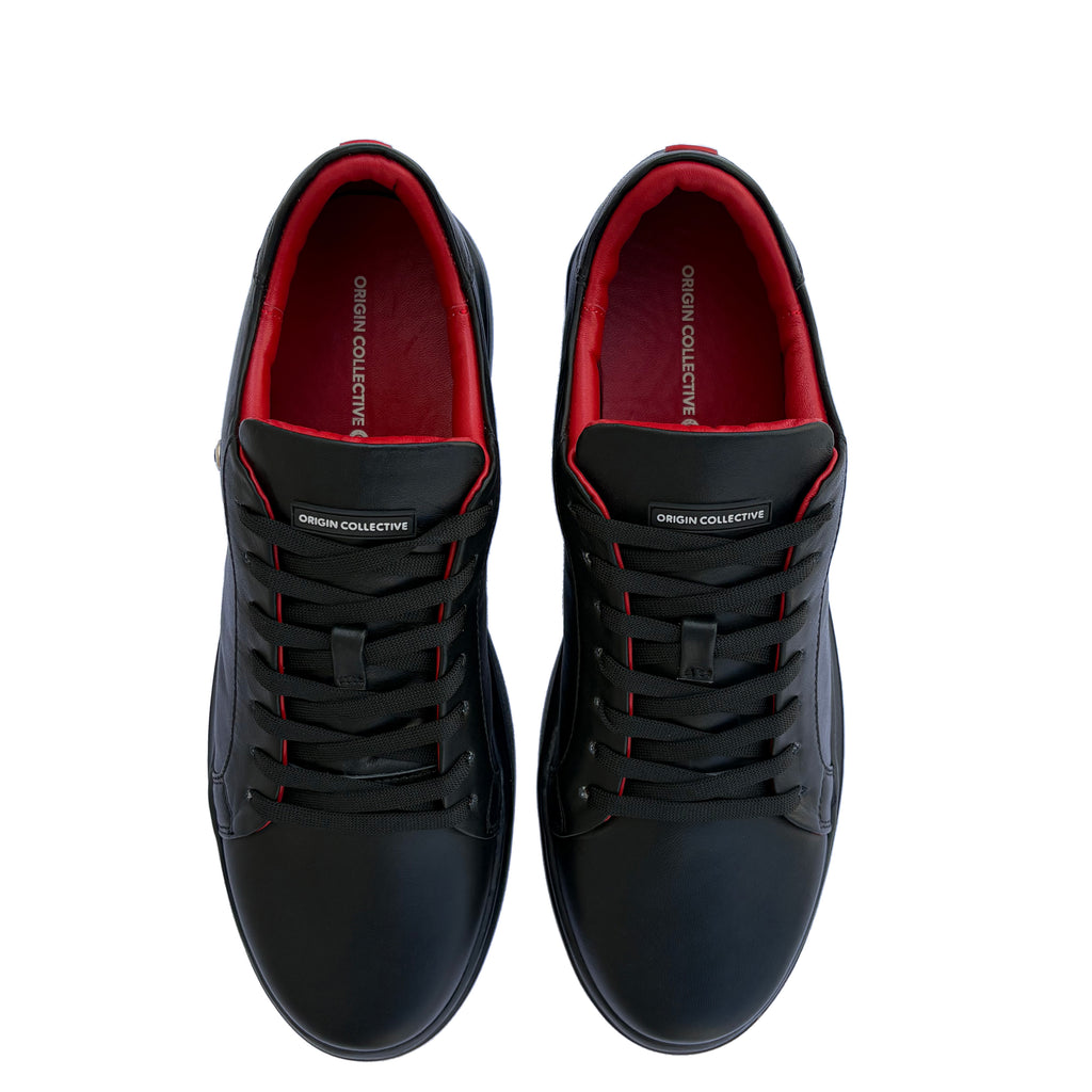 Onyx Vertex BlackRed | Sneakers 100% Piel Borrego