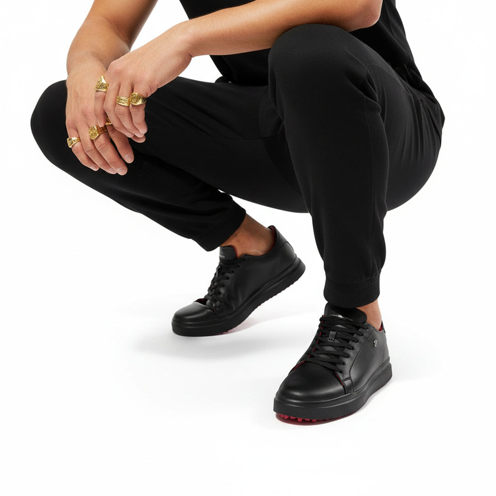 Onyx Vertex BlackRed | Sneakers 100% Piel Borrego