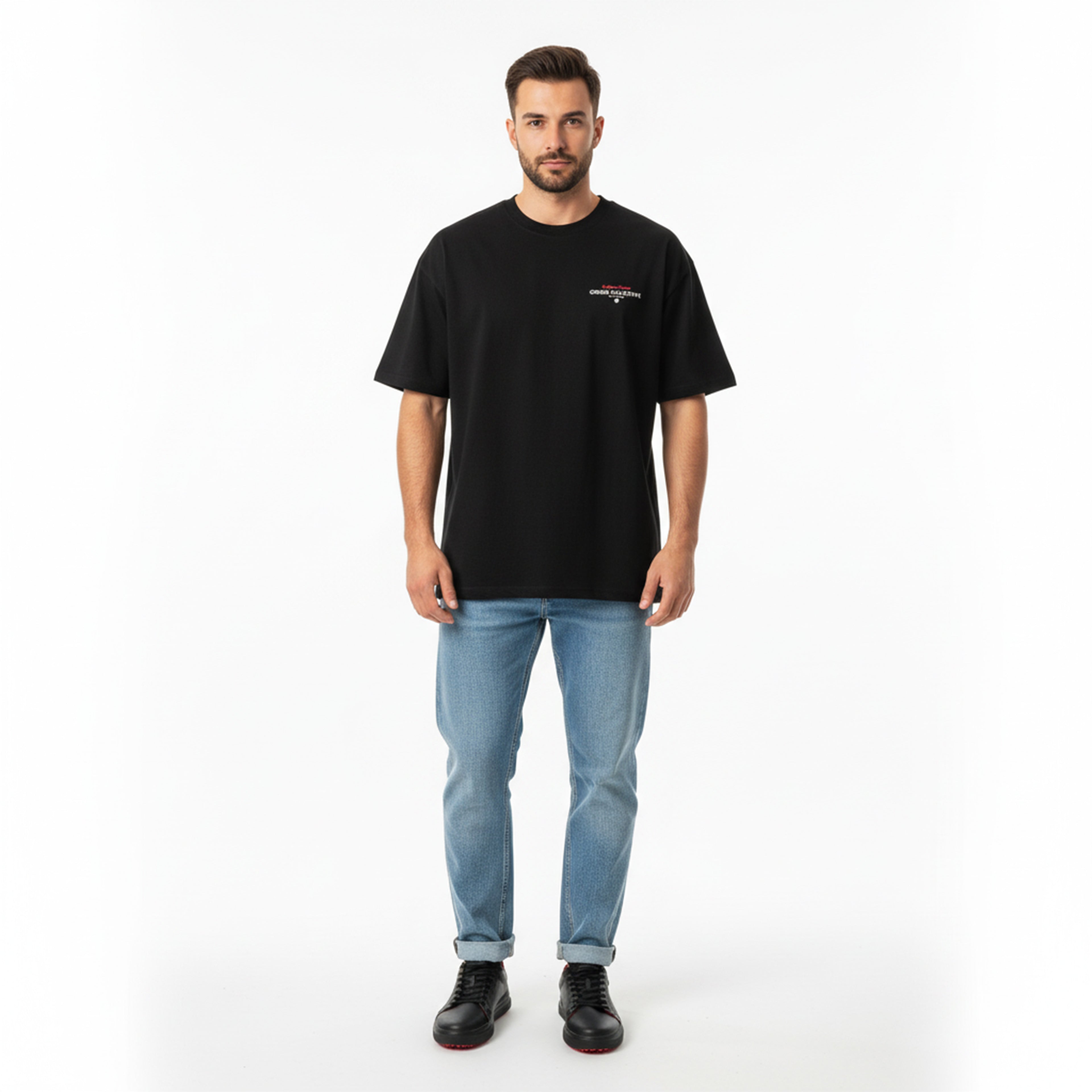 Onyx Vertex BlackRed | Sneakers 100% Piel Borrego