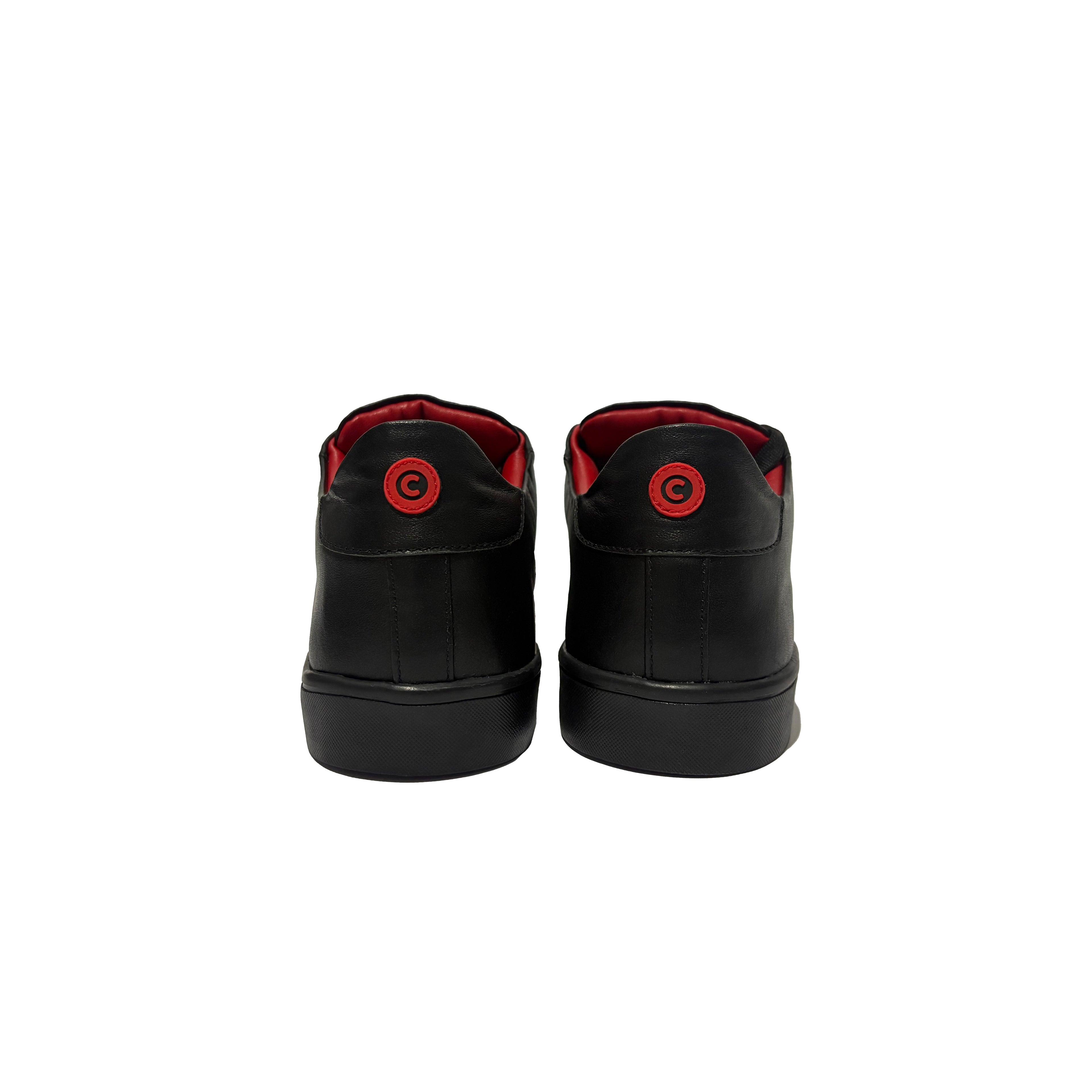 Onyx Black and Red| Sneakers 100% Piel Borrego