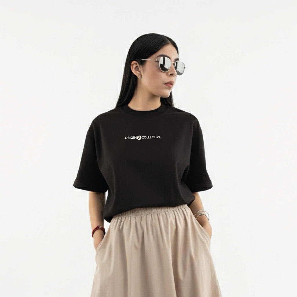 Vibes Are Expensive | Playera Oversize 280 GSM en Negro