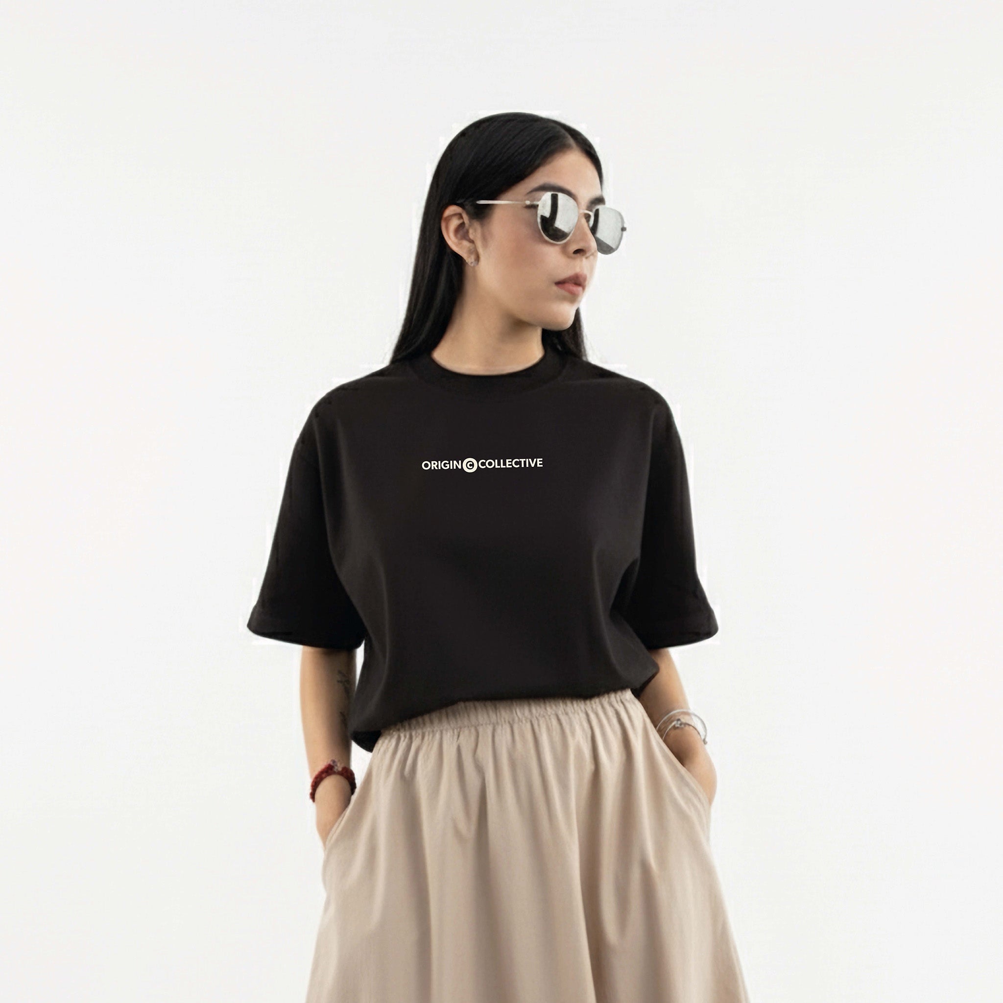 Vibes Are Expensive | Playera Oversize 280 GSM en Negro