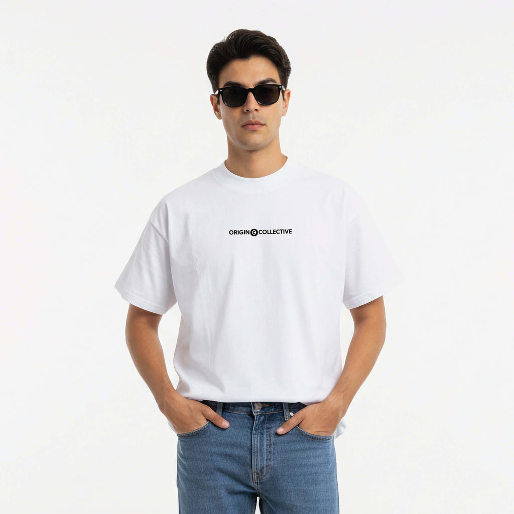 Vibes Are Expensive | Playera Oversize 280 GSM en Blanco