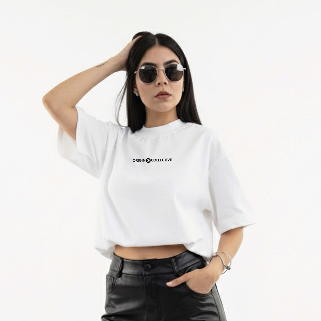 Vibes Are Expensive | Playera Oversize 280 GSM en Blanco