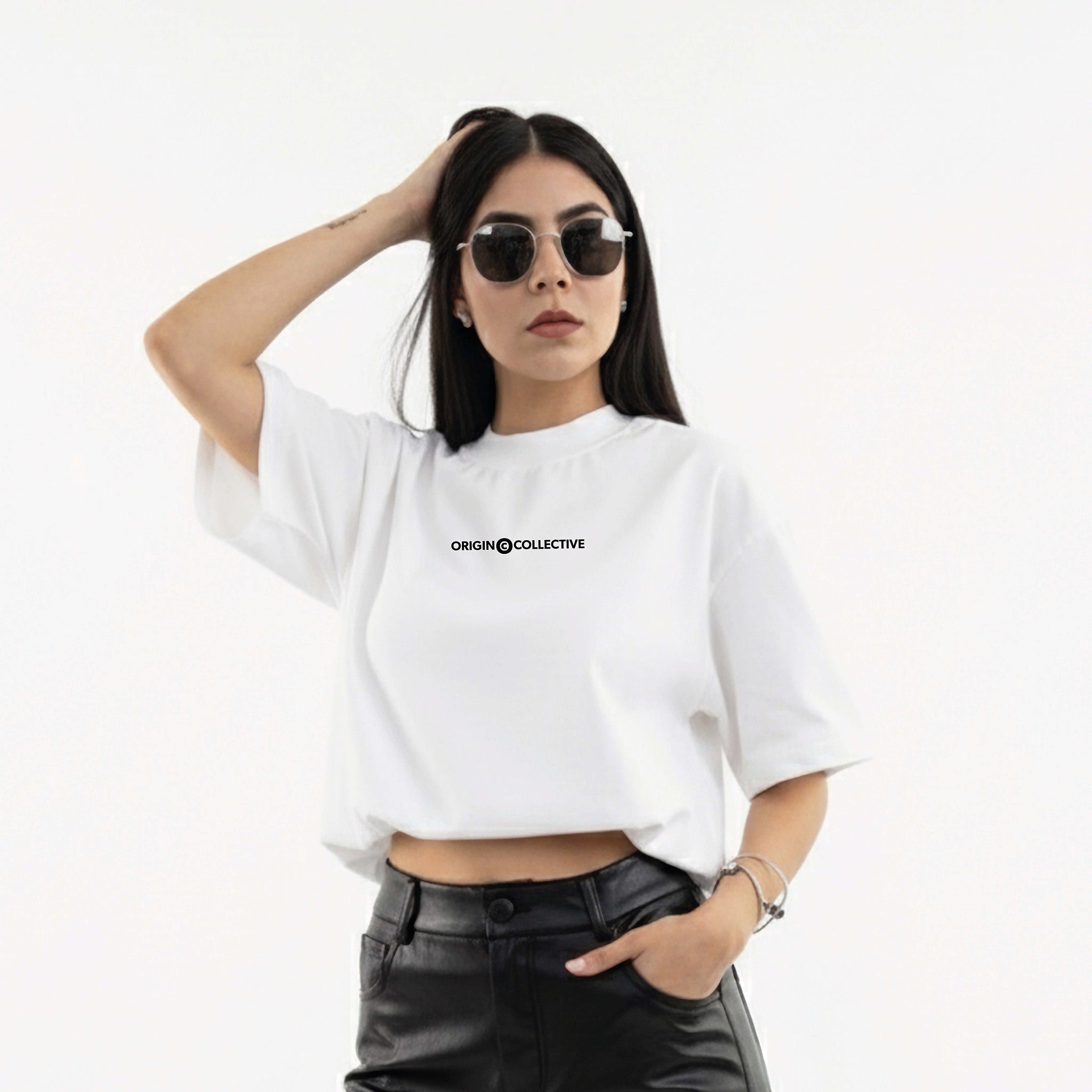 Vibes Are Expensive | Playera Oversize 280 GSM en Blanco