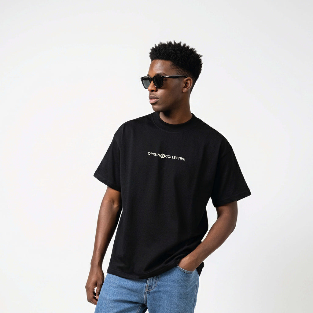 Baby Origin| Playera Oversize 280 GSM en Negro