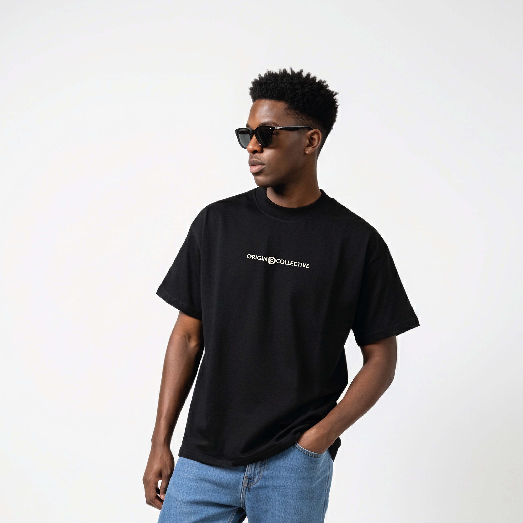 Baby Origin| Playera Oversize 280 GSM en Negro
