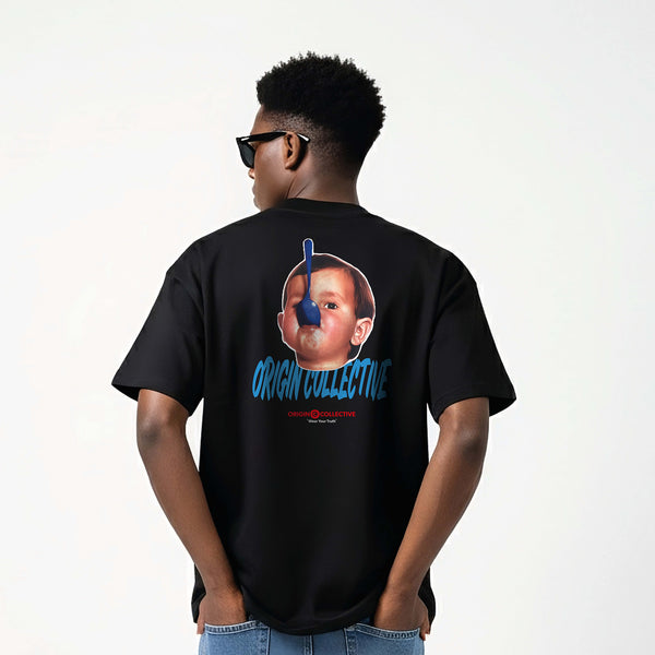 Baby Origin| Playera Oversize 280 GSM en Negro