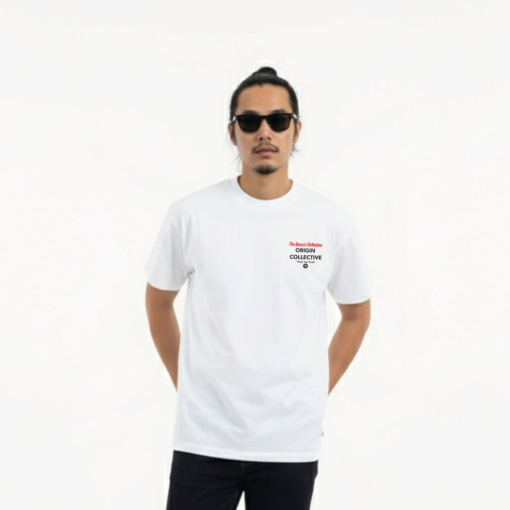 As If Fallen From The Sky | Playera Oversize 280 GSM en Blanco