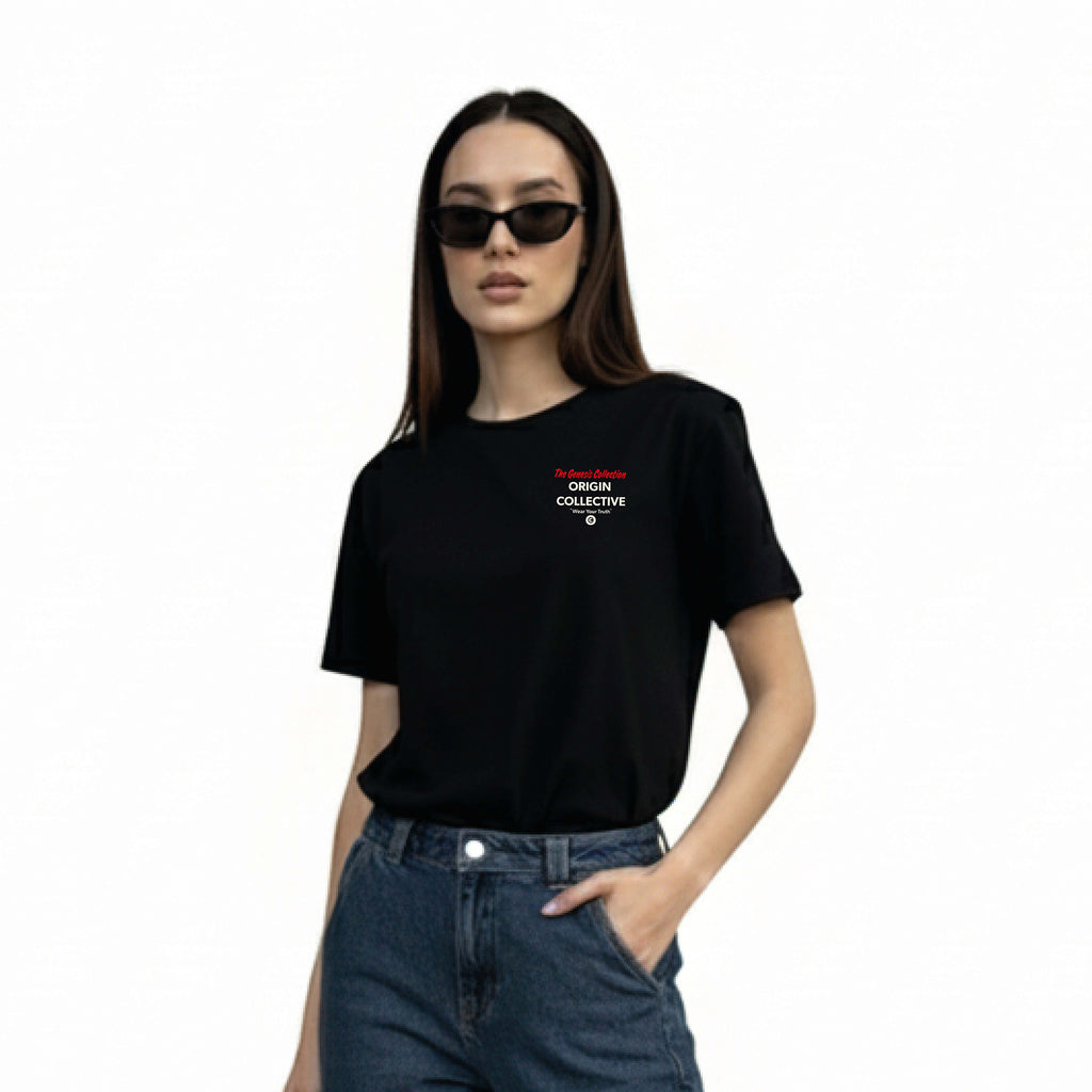 As If Fallen From The Sky | Playera Oversize 280 GSM en Negro