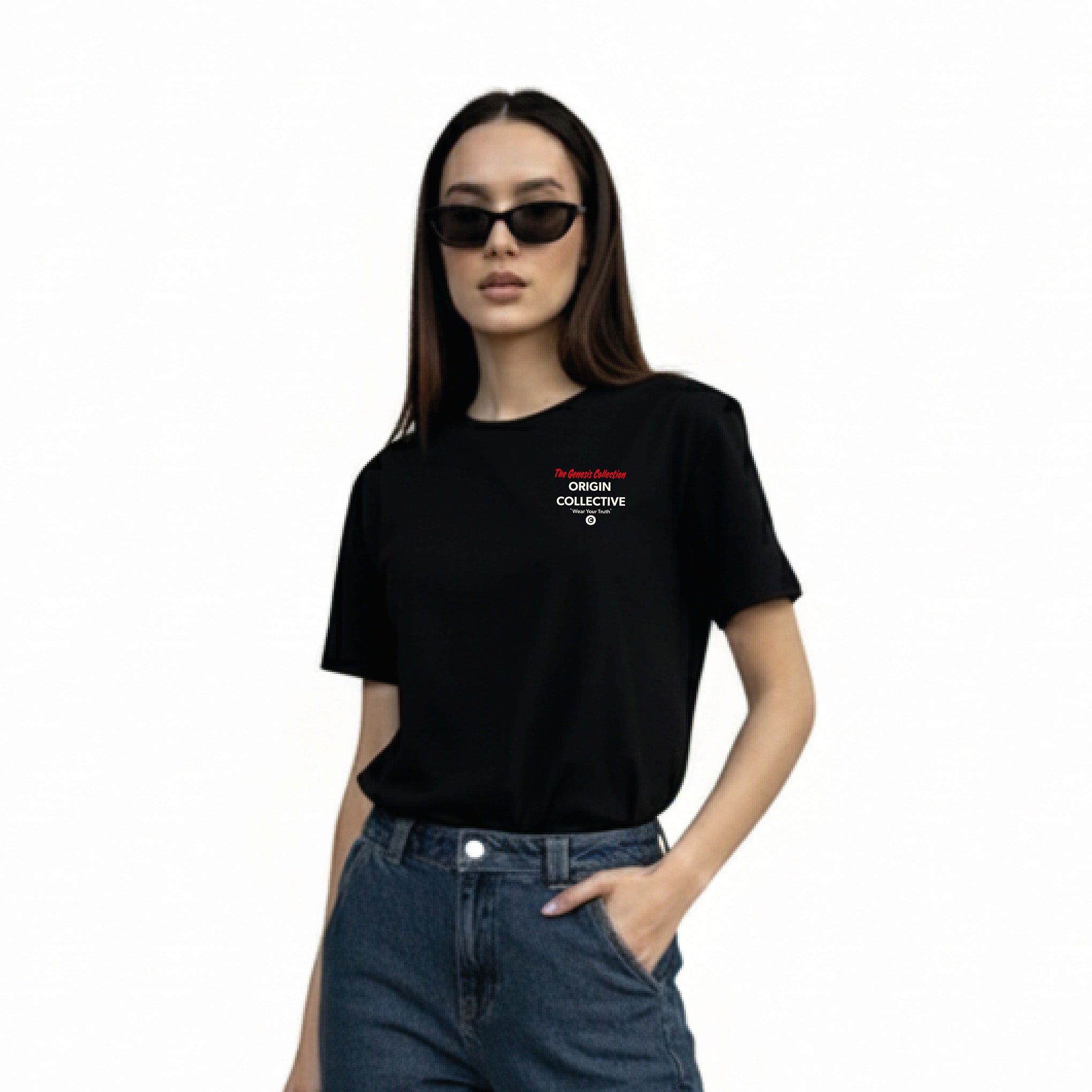 As If Fallen From The Sky | Playera Oversize 280 GSM en Negro