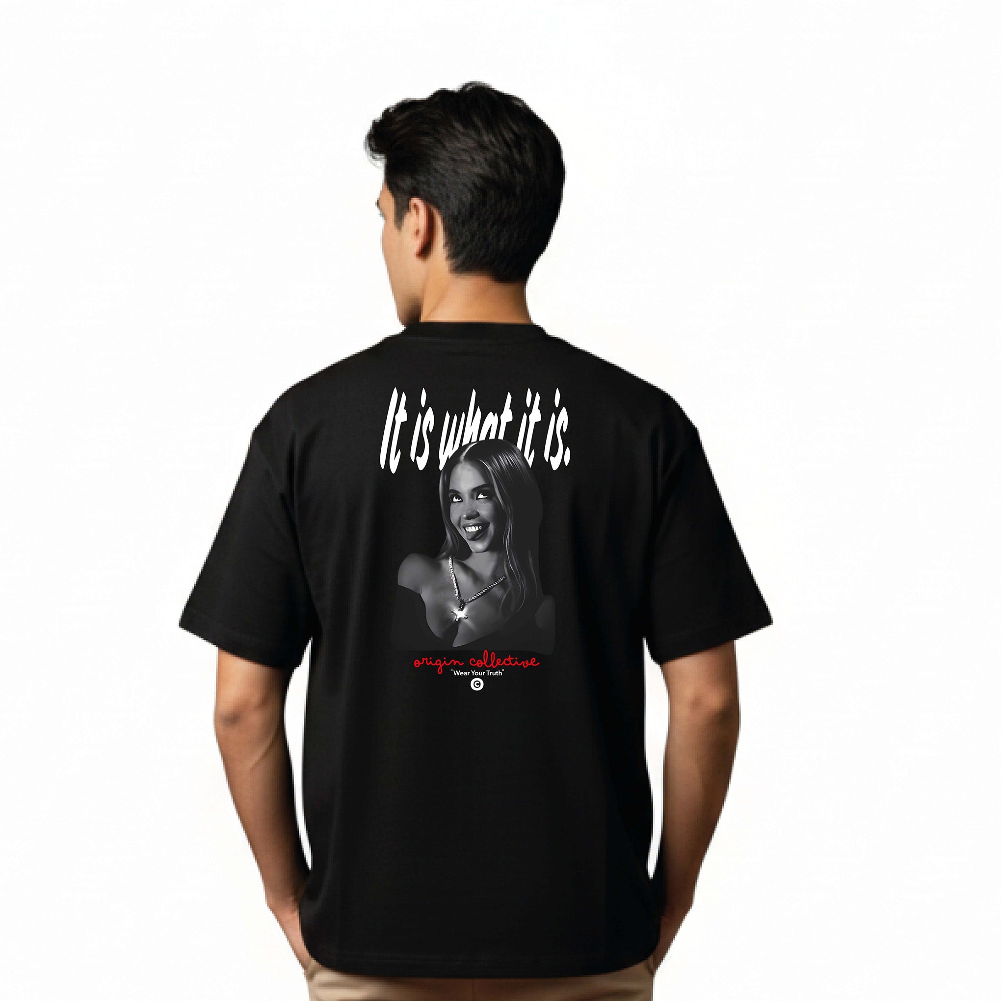 It is what it is | Playera Oversize 280 GSM en Negro
