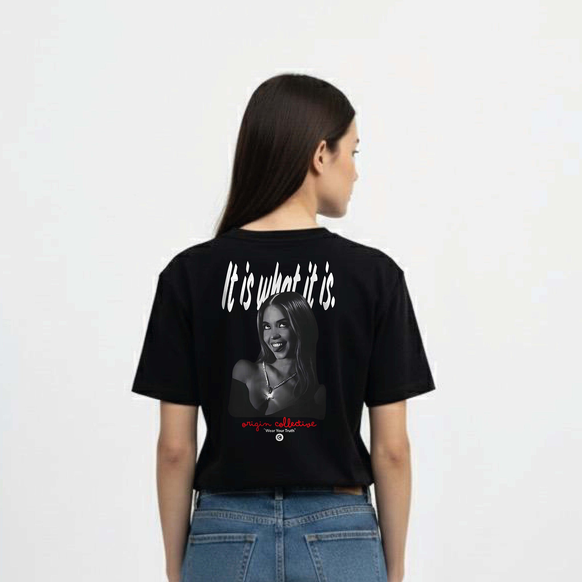 It is what it is | Playera Oversize 280 GSM en Negro