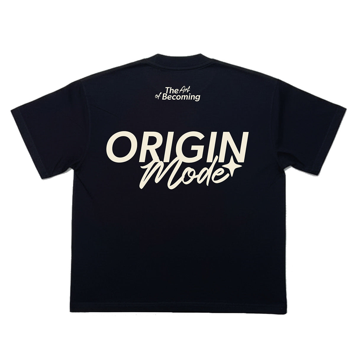 Origin Mode Playera Oversize Negra 280 Gsm Algodón Premium